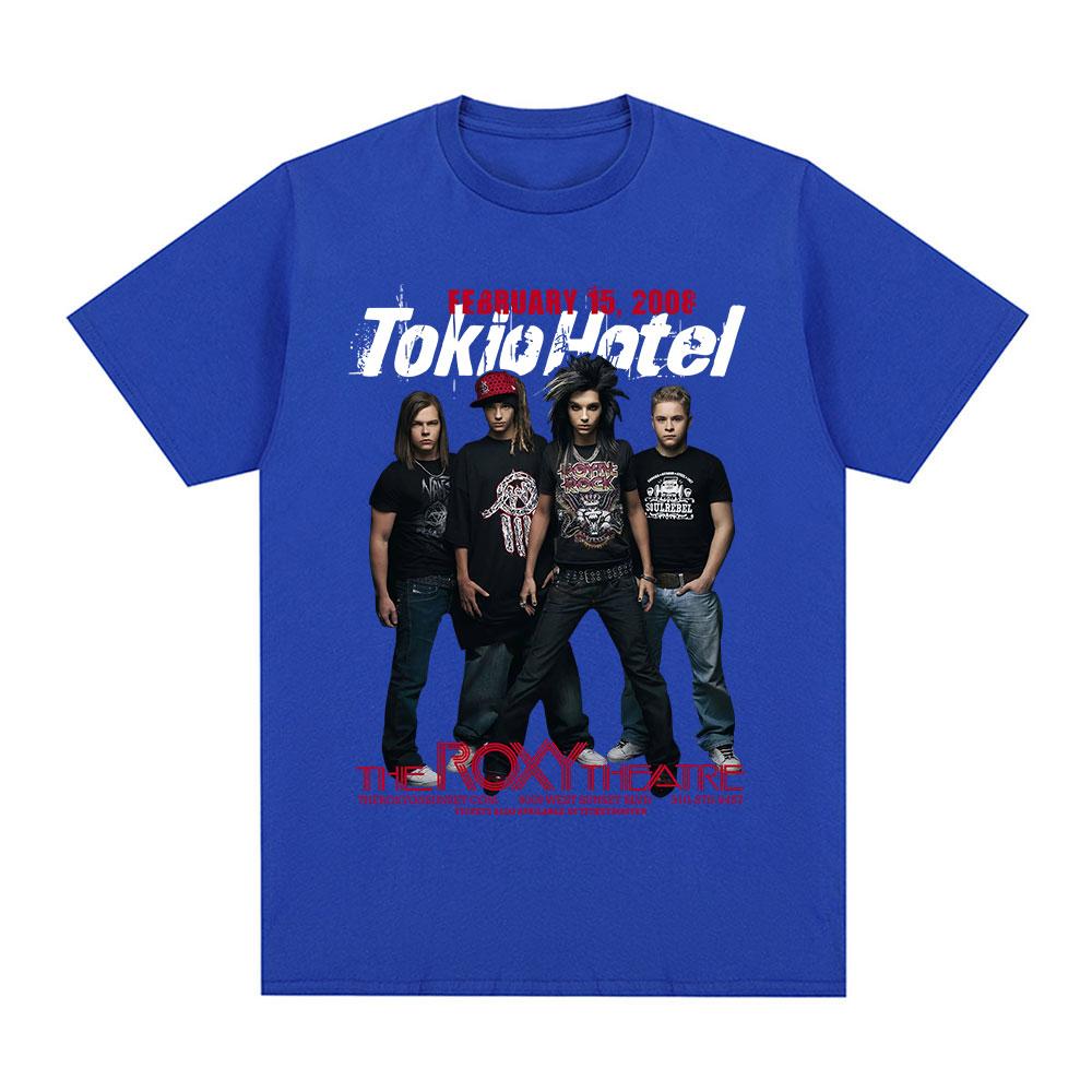 Maglietta Grafica Musicale Rock Band Tokio Hotel Uomo Donna Hip Hop Punk Gotica Maglietta in Puro Cotone Magliette a Manica Corta Oversize