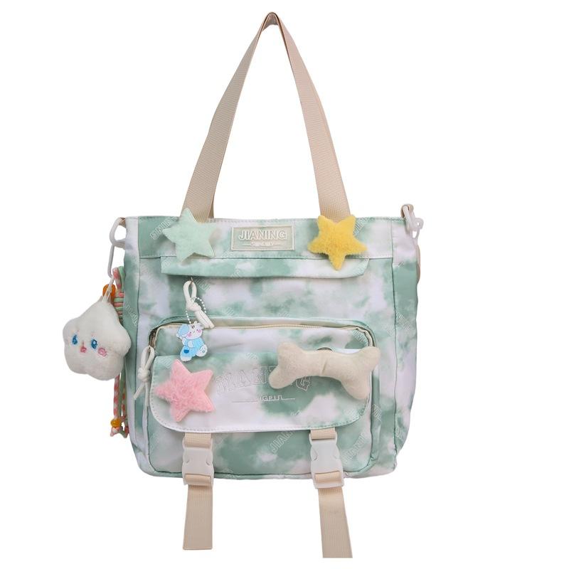 Trend Tie-dye Backpack, Male and Female College Students Schoolbag, Fashion Junior High School High School Students Backpack, Large Capacity Backpack