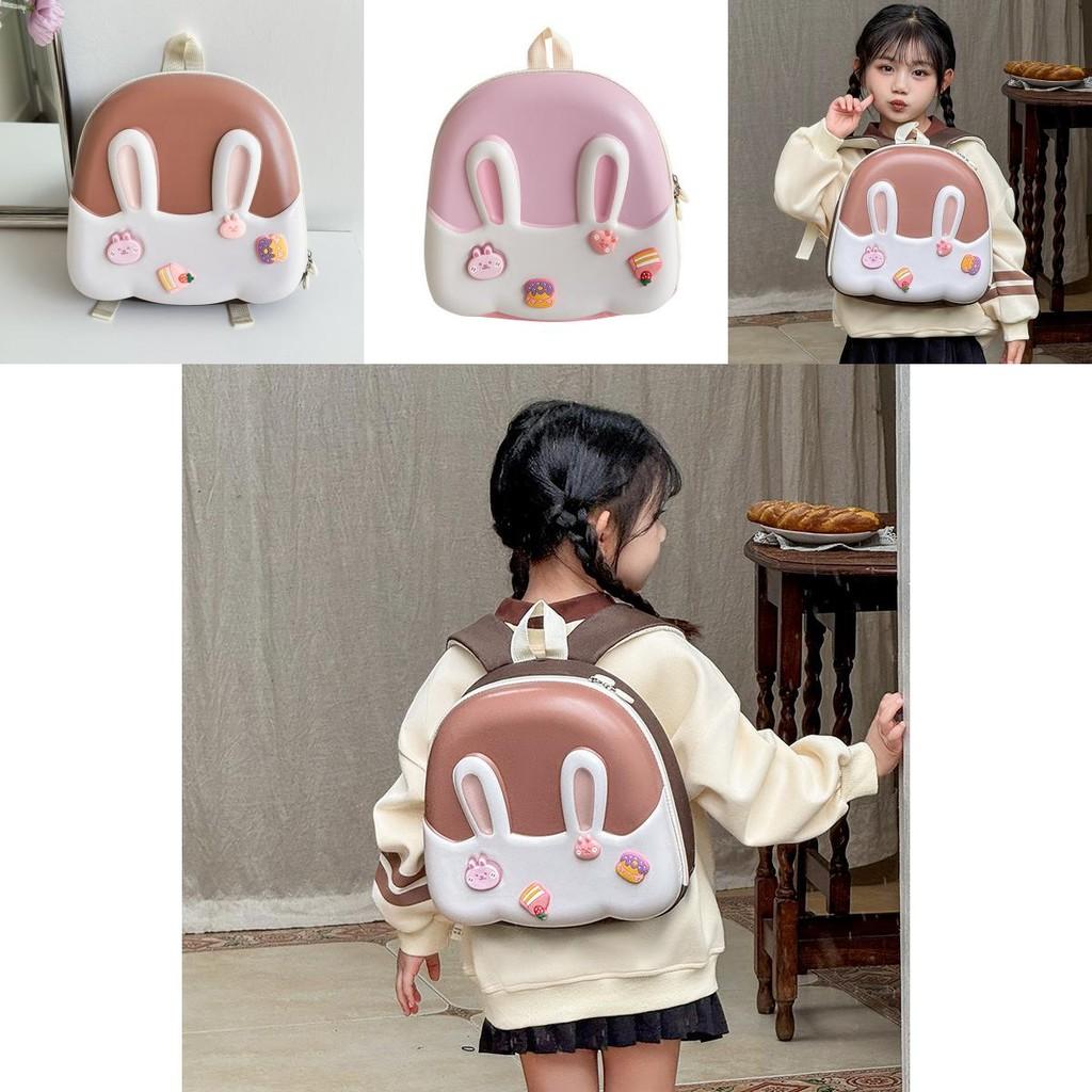 Lovely Rabbit Design Kids Backpack With Breathable Oxford Material For Daily Use