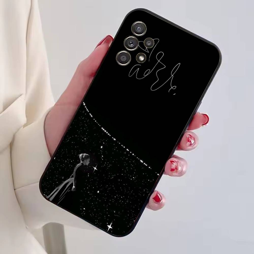 Singer A-Adele Phone Case For Samsung S25,S24,S21,S22,S23,S30,Ultra,S20,Plus,Fe,Lite,Note,10,Black Cover