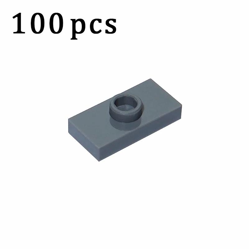 100PCS 15573 3794 1x2 with 1 Stud Plate Board Parts Building Block Assemble Particles Compatible with Changeover Creative Bricks