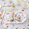 Happy Birthday Party Tableware Set: Disposable Plates & Tablecloth for Boys & Girls