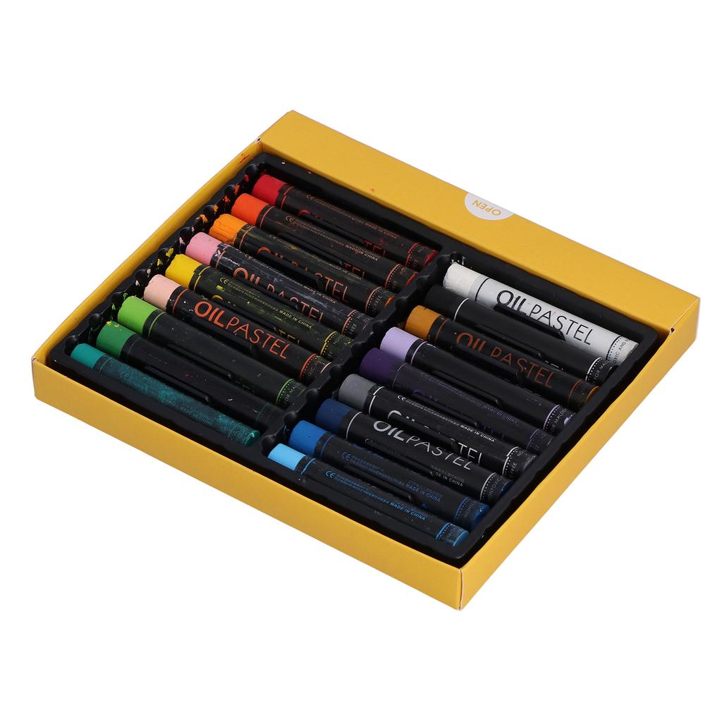 Oljepastell Kraftig Färg Cylindrisk Oljemålningssticka för Graffiti Konst Målning Ritning 18 Färger