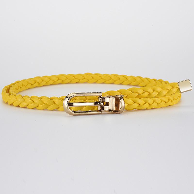 Chic Women's Pu Belt With Delicate Buckle Design Perfect For Dresses And Casual Wear