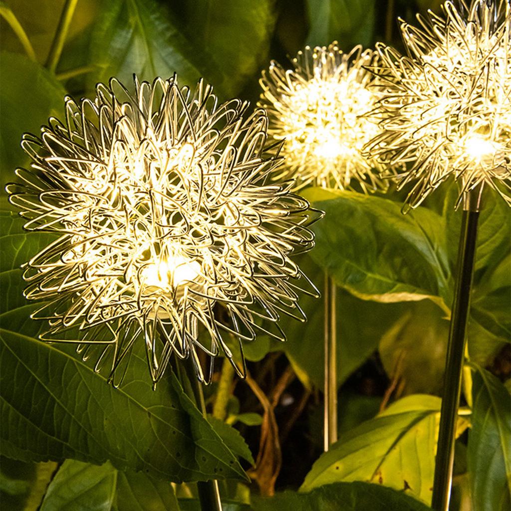 Solar Garden Light Outdoor Dandelion Garden Balcony Decoration Layout Inserted Lawn Lights