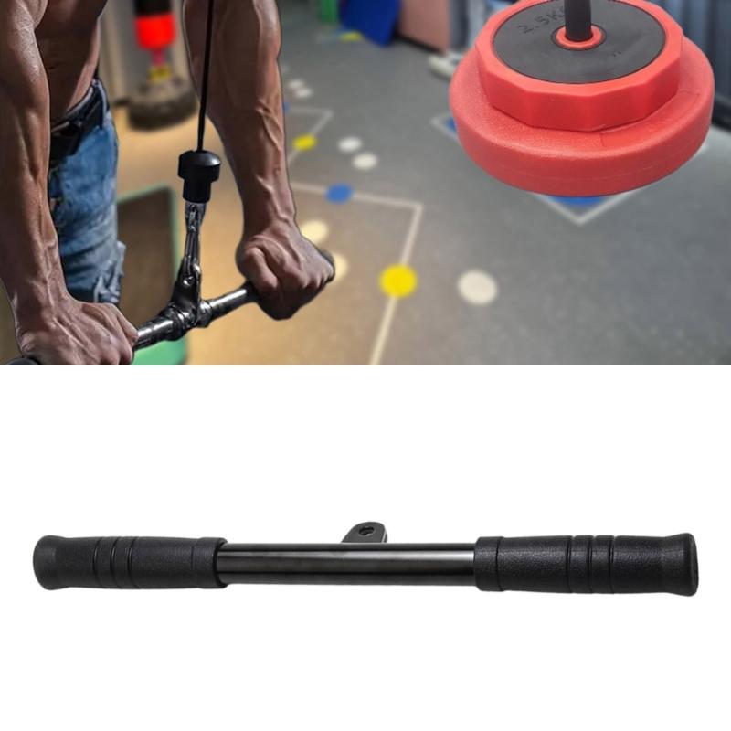 Fitness Lat Pull Down Rod Detachable Cable Machine Attachment Press Down Rod Cable Machine Attachment for Gym