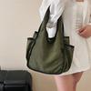 Handtasche Faltbar Große Kapazität Tragetasche Waschbar Wiederverwendbar Einkaufstasche Lässiger Stil Umhängetasche für den Haushalt