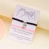 2Pcs/Set Magnetic Heart Attract Couples Love Bracelets For Women Men Handmade Braided Rope Adjustable Wristband Bracelet Jewelry