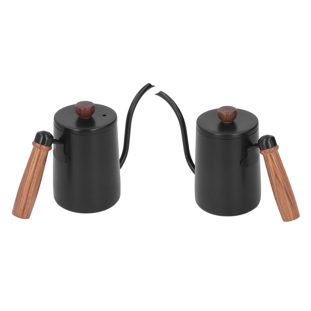 600ml 20oz Pour Over Coffee Kettle Pour Over Kettle Gooseneck Spout Coffee Tea Pot with Wood Handle