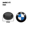 1Pc 82mm 74mm car Front Hood Emblem rear boot trunk logo For BMW M G20 G32 G11 X3 X5 X4 X6 X7 G30 G12 F40 F30 X1 Accessories QU3