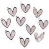 Vintage Silver Heart Pendant with 'Love' Letters - Creative Handmade Jewelry Accessory