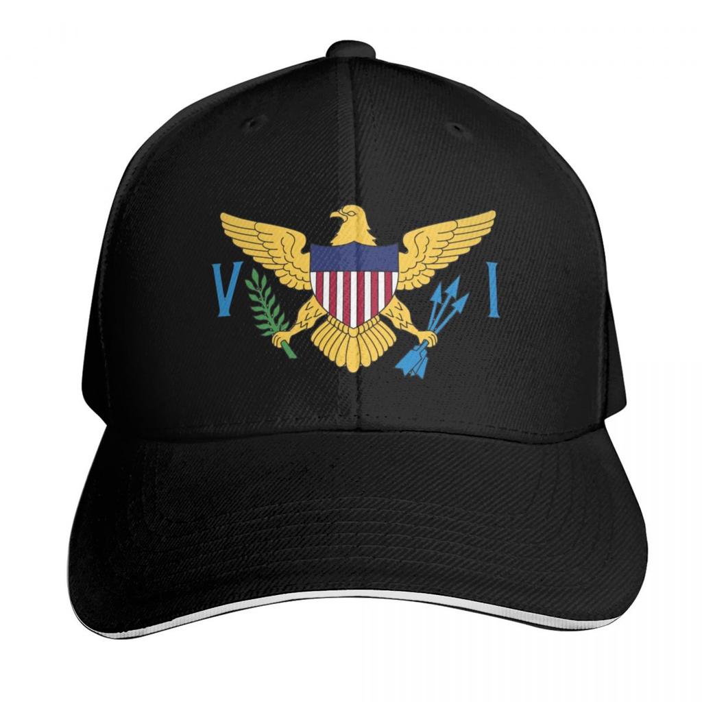 Virgin Islands Baseball Cap Vintage Retro Embroidered Lightweight Packable Gift For Him Her