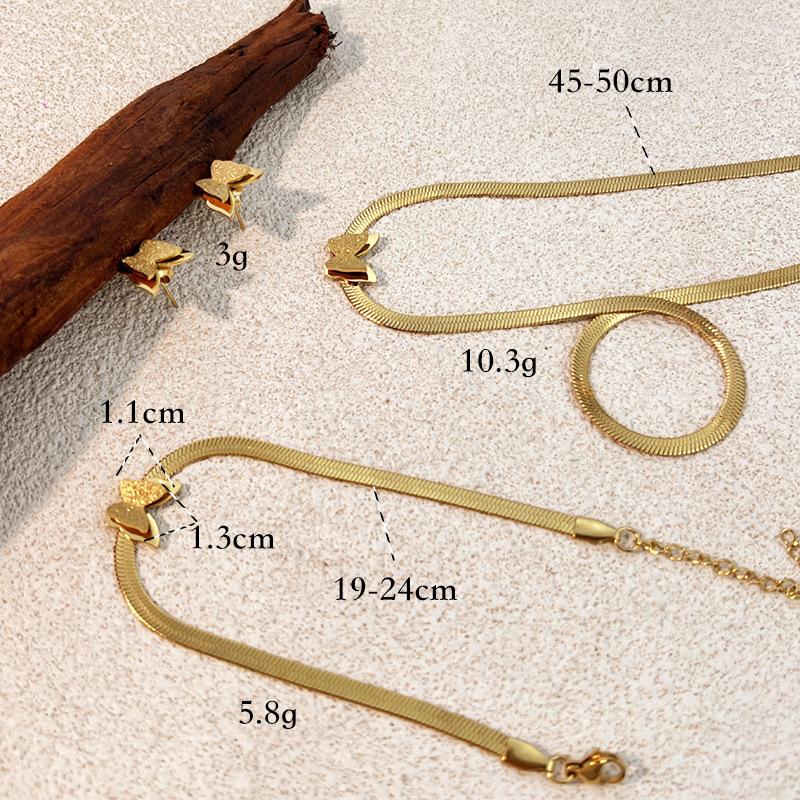 Jewelry set: middle eastern stainless steel necklace and earring jewelry