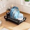 Large Capacity Draining Tray Space Saving Dish Drainer Sturdy Utensil Storage Holder  for Kitchen