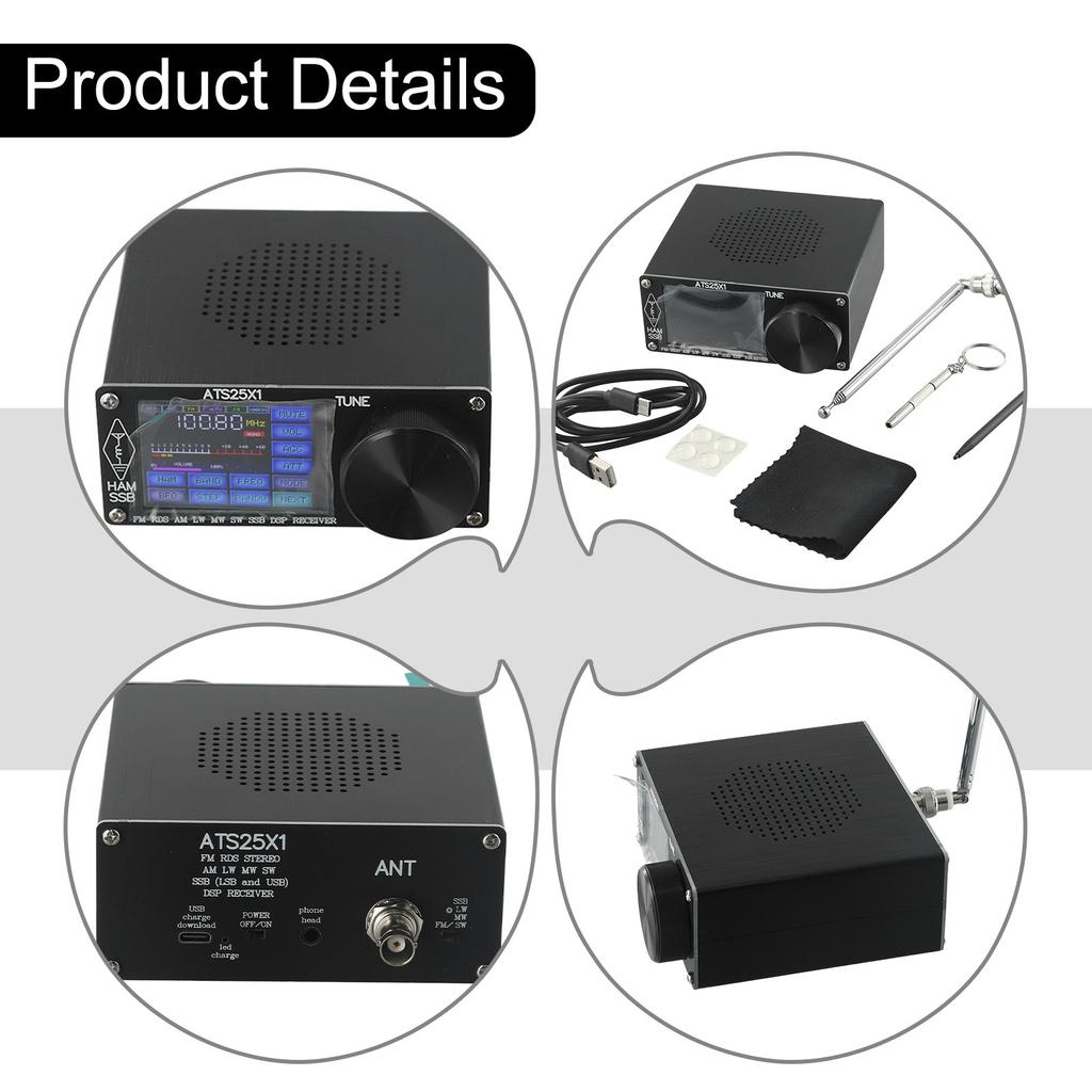 ATS 25 For X1, Si4732 For DSP Radio Receiver with Touch Screen