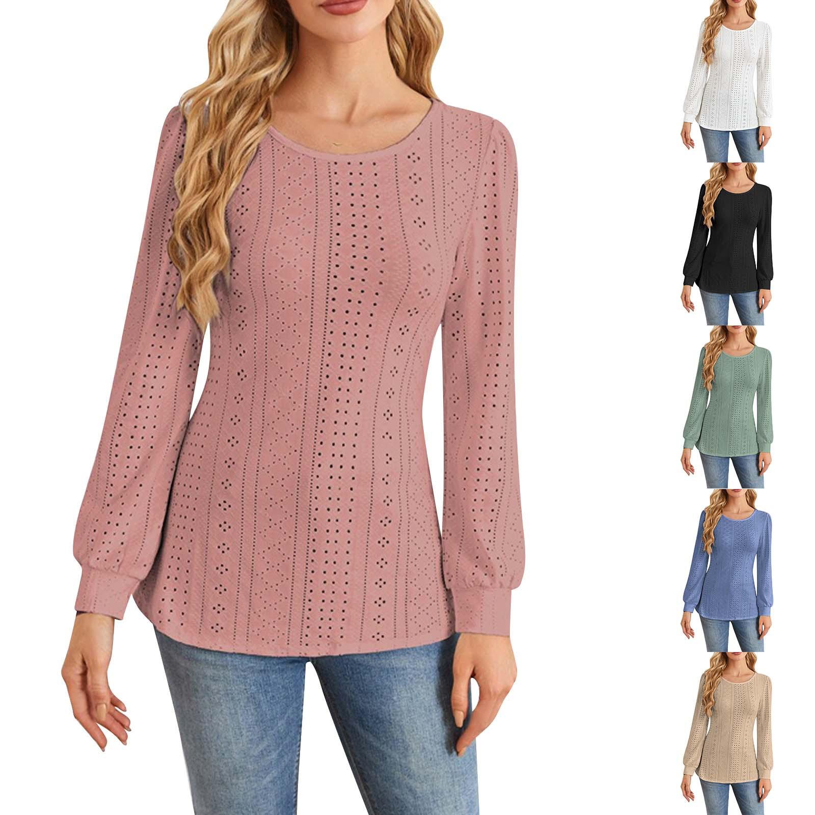 

Women s Fashion Casual Solid Color Puff Sleeve Long Sleeve Top T-shirt XL білий