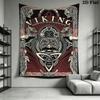 Vintage Viking emblem print Pattern Home Decor Tapestry, Wall Hanging, Decorative RV Wall Cloth.XGT0914055