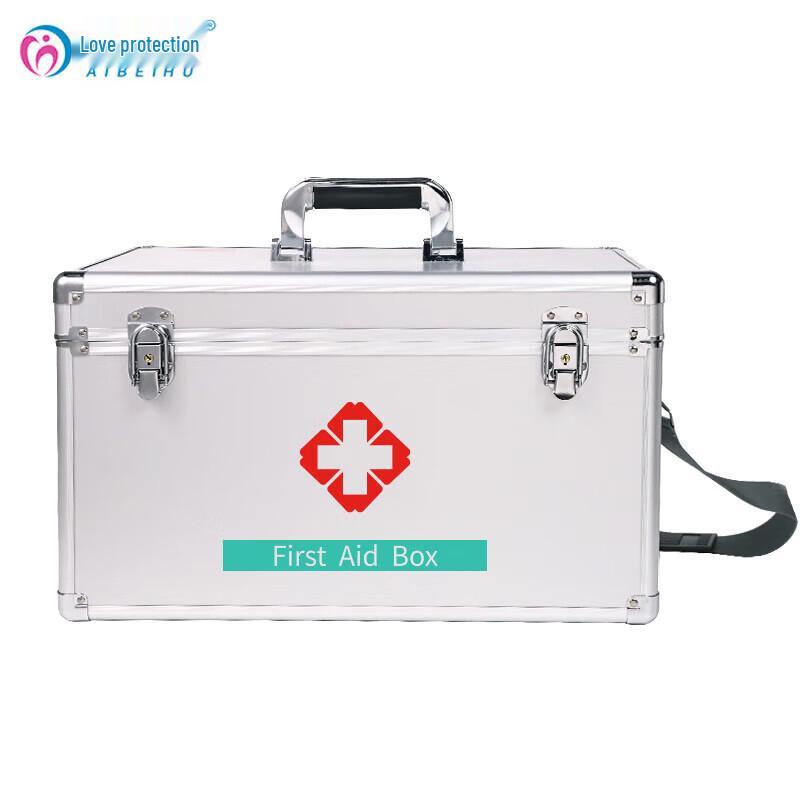 Aibaihu 18-inch Aluminum Alloy Empty First Aid Box