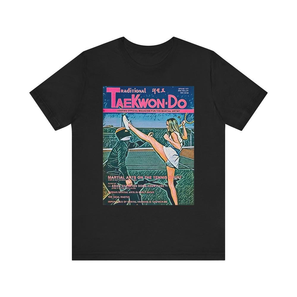 

Taekwondo Graphic Print Retro Art Crewneck Unisex Jersey Short Sleeve Tee Shirt M