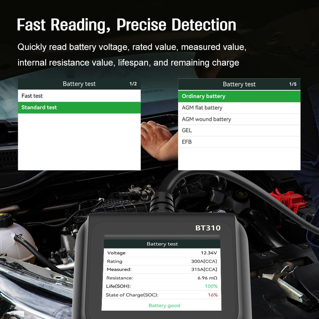 Multipurpose Car Battery Tester For Reliable Voltage And Current Measurement Car Battery Analyzers