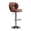 Luxury Adjustable Bar Stool with Backrest for Home or Reception