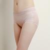 100% Mulberry Silk Pure Desire Sexy Exquisite Lace Non Cropping Underwear Women's Middle Waist Silk Underwear