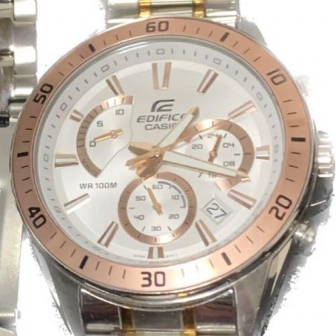 CASIO EDIFICE European and American model gold bezel