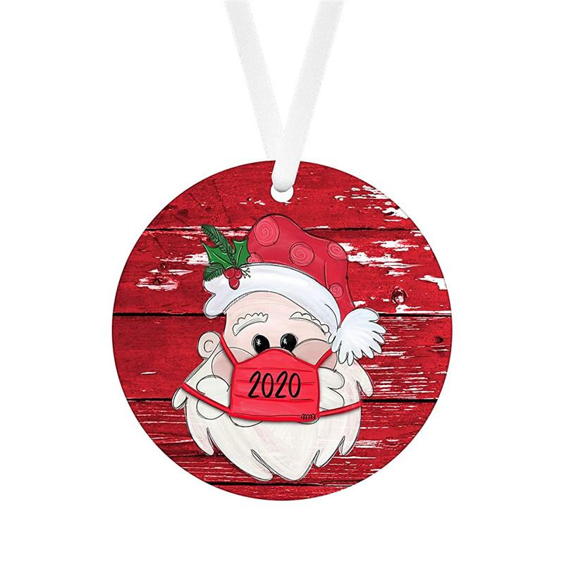 

Рождественское украшение на елку с персонализацией 2020 Декор Рождество Деревянное Red