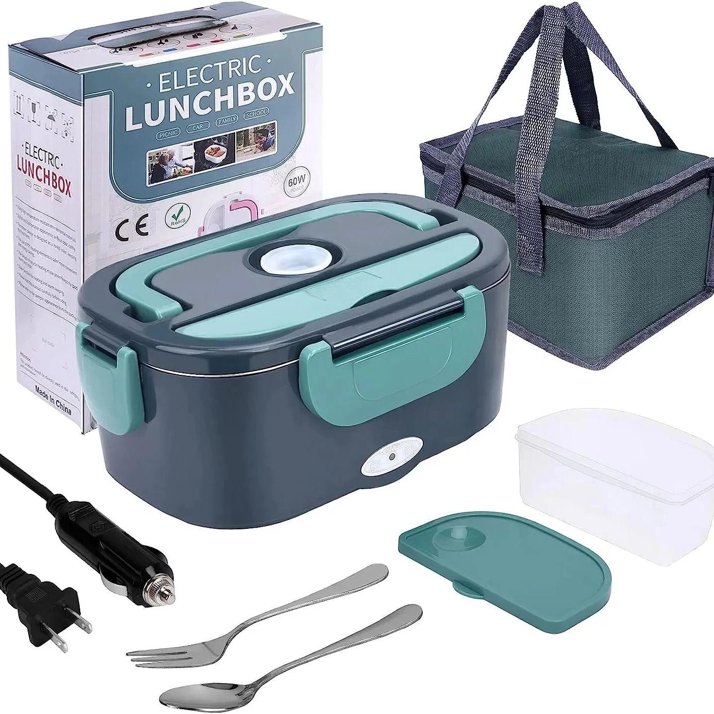

1.5L 60W Electric Portable Lunch Box Food Warmer – Leak-Proof Food Heater for Car or Home, Lunch Heating Microwave for Truckers US Plug