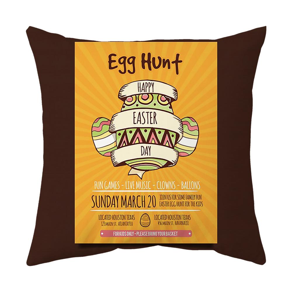 Easter Pillow Cover, Living Room Sofa Cover, Car Cushion Cover, Bay Window Cushion, Office Waist Protector