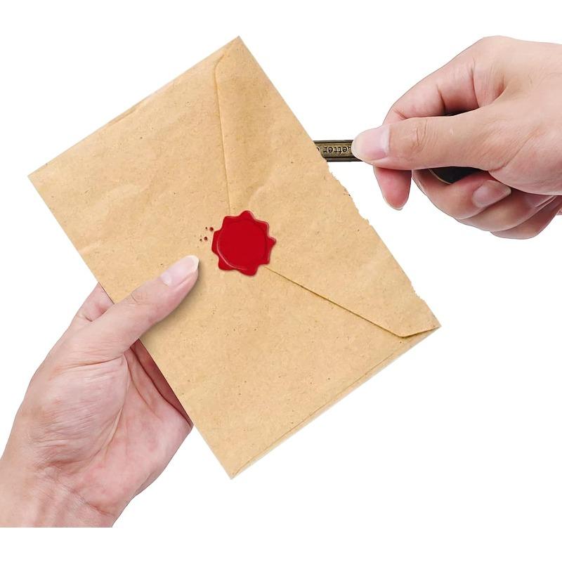 Vintage Metallbrieföffner Antik Packung mit 3 Brieföffnern mit Geschenkbox Antiker Baumförmiger Brieföffner für Büro-Postzubehör