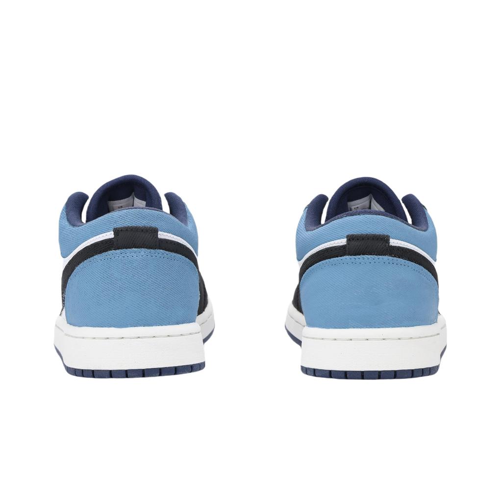 Jordan Air Jordan 1 Denim Huichao Cushioning, Wear Resistant Low Top Vintage Basketball Shoes Unisex Blue Black IH0648-141(Team1335-)