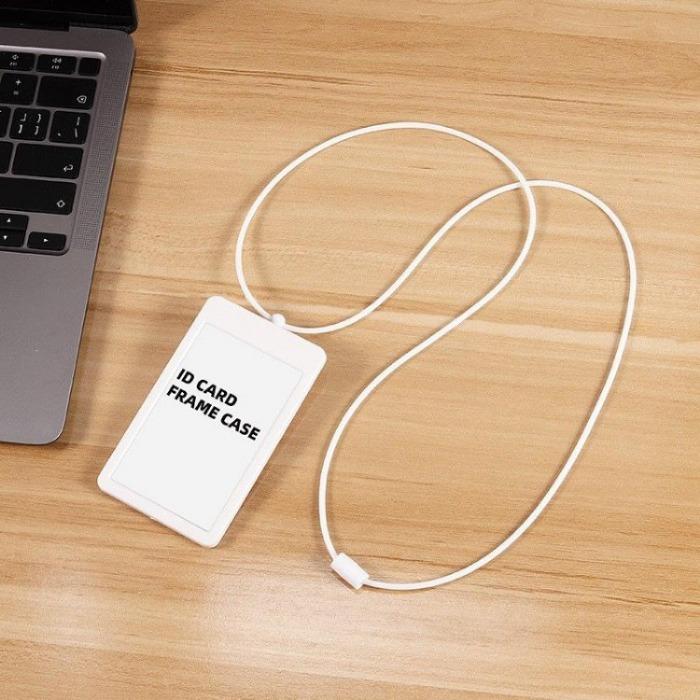 Retractable Badge Reel Silicone Lanyard Card Holder Luxury Name Tag Holders Round Rope Employee ID Case Accessories for Nurses