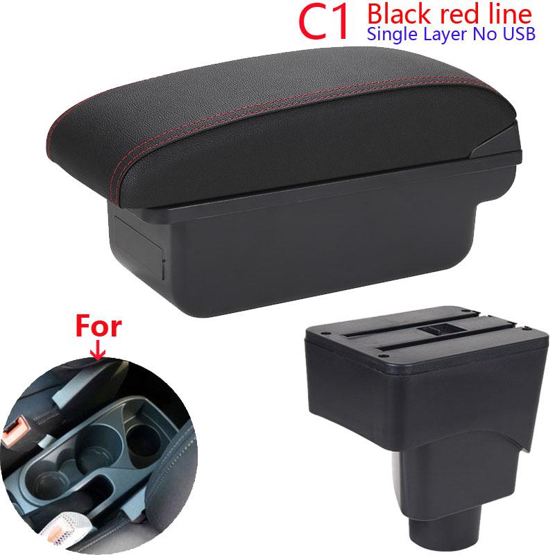 For FORD EcoSport Armrest Box For Ford EcoSport 2013-2018 Car  Armrest Interior Details Retrofit Car Accessories Storage Box