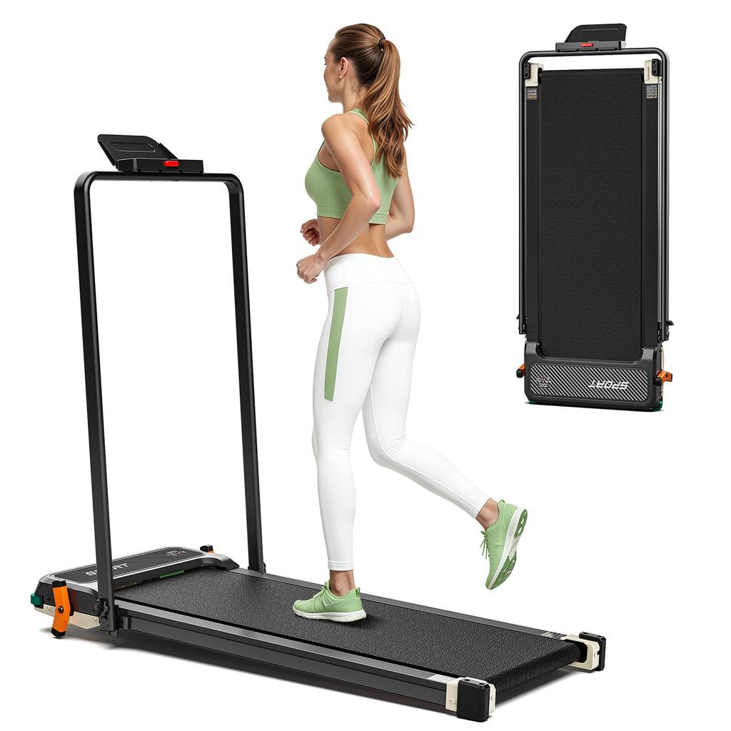 Akluer 520A-B Double-Sided Walking Pad with Handle, Manual Incline & Integrated Foot Massage