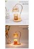 Luxury Glass Aroma Wax Melt Lamp - Fragrance Candle Light for Bedroom, Bedside Table, or Desk. Ideal Decorative Gift.