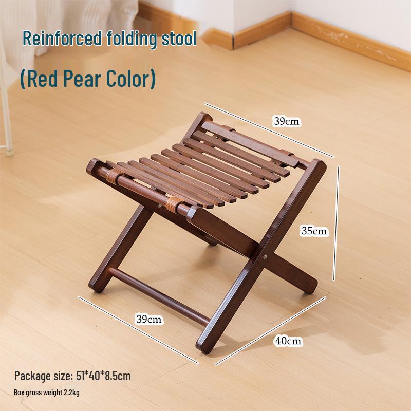 Premium Widened Bamboo Folding Lounge Chair for Home & Outdoor Use - Reinforced & Cool for Summer Relaxation