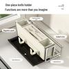 Multifunctional Countertop Cutlery & Cutting Board Rack