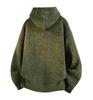 Men's Hooded Cardigan Sweater: Autumn/Winter Trendy Loose Heavyweight Casual Knitwear.