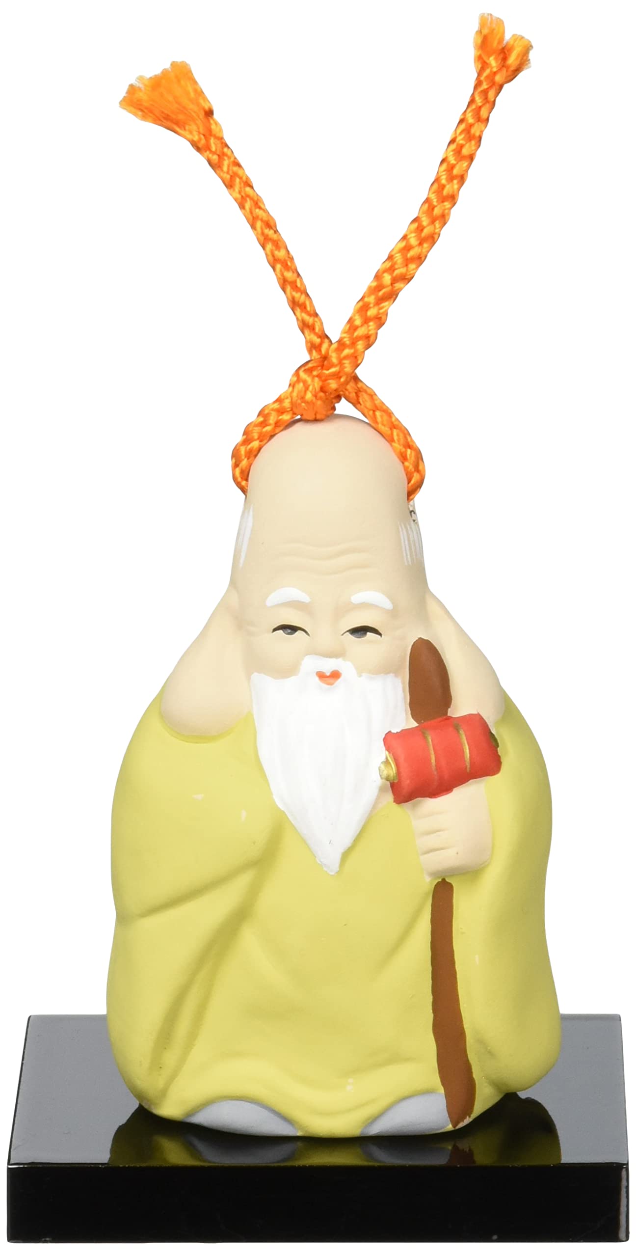 

Seto Togei Seven Lucky Gods Clay Bell Fukurokuju S207