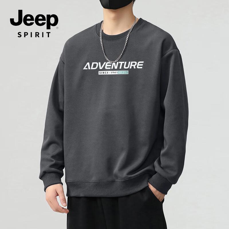 

JEEP SPIRIT Men s Explorer Print Crew Neck Sweatshirt