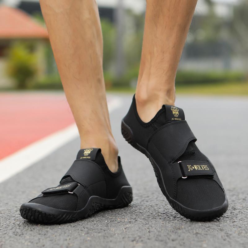 Pánské boty naboso, ležérní balerínky, dámské boty se širokou dlaní, červené, na chůzi, párové, fitness boty, velké velikosti, fluorescenčně zelené