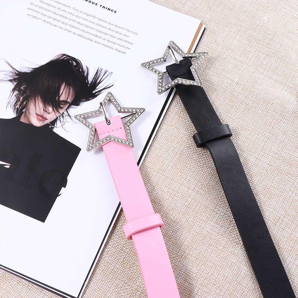 Waist Belt Y2k Waist Strap Zinc Zinc Alloy Star Buckle Belt Women Waist Belt Corset Belt Adjustable Waistband