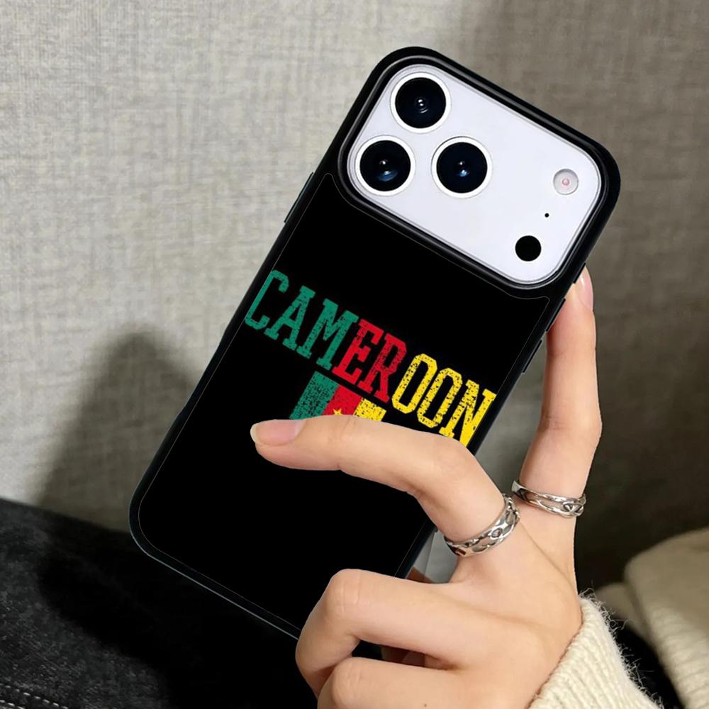 Capa Case for iPhone 17 Air 16 Pro Max 15 Plus 11 13 Mini 14 12 Back Phone Cover Republic of Cameroon Flag
