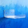 Acrylic Floating Shelves For Wall 3 Pieces Photo Frame Organizer Wall Mounted Book Shelf For Renters Designers Students Office