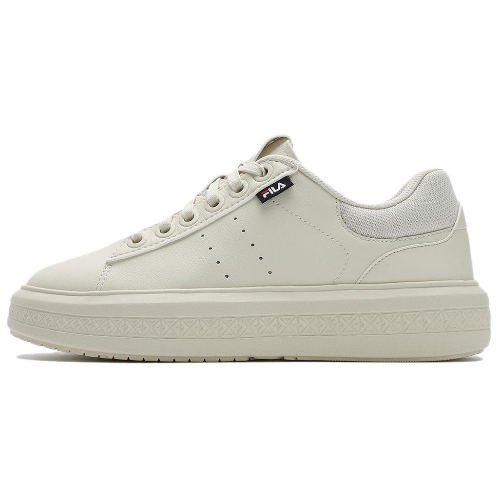 New FILA BASELINE Low Top Skateboard Shoes Women's Beige F12W522222FWS
