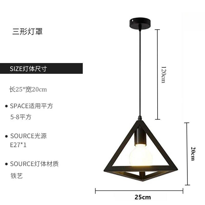 Industrial Pendant Light Led Adjustable Hanging Lamp Shade for Home Kitchen Metal Cage Pendant Lighting for Island Dining Room