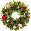 Artificial Flower Wreath Easter Valentines Day Hotel Restaurant Door Decorations