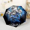 Powerful Cristiano Celebration Automatic Umbrella Folding Umbrella with 8 Ribs Foldable Design Travel Essential Fashion Lovers