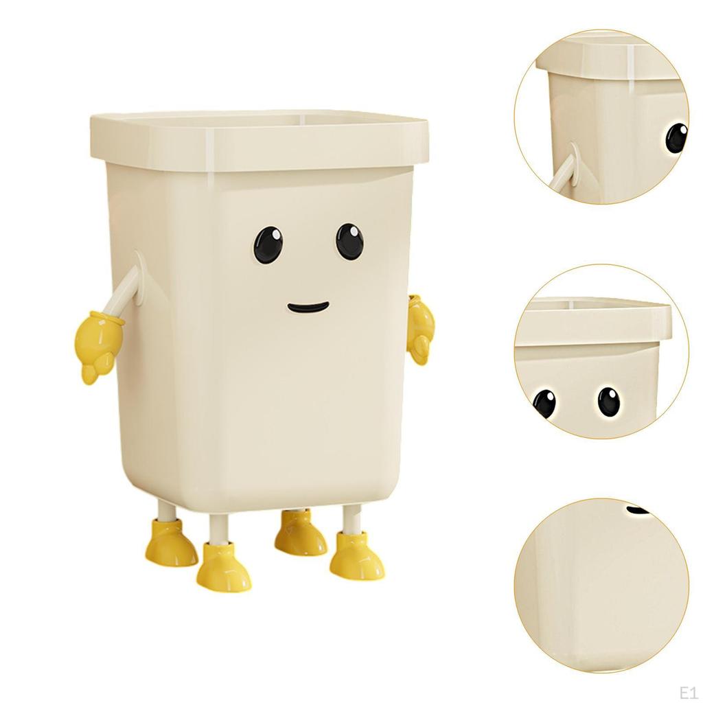 Creative Trash Can Cute Garbage Bin Dustbin Household Compost Bucket for Bathroom